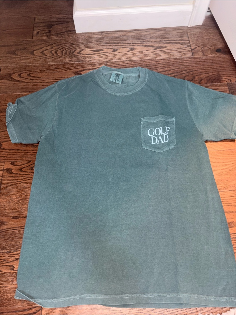 Barstool GOLF DAD Pocket Tee — Green Short Sleeve
